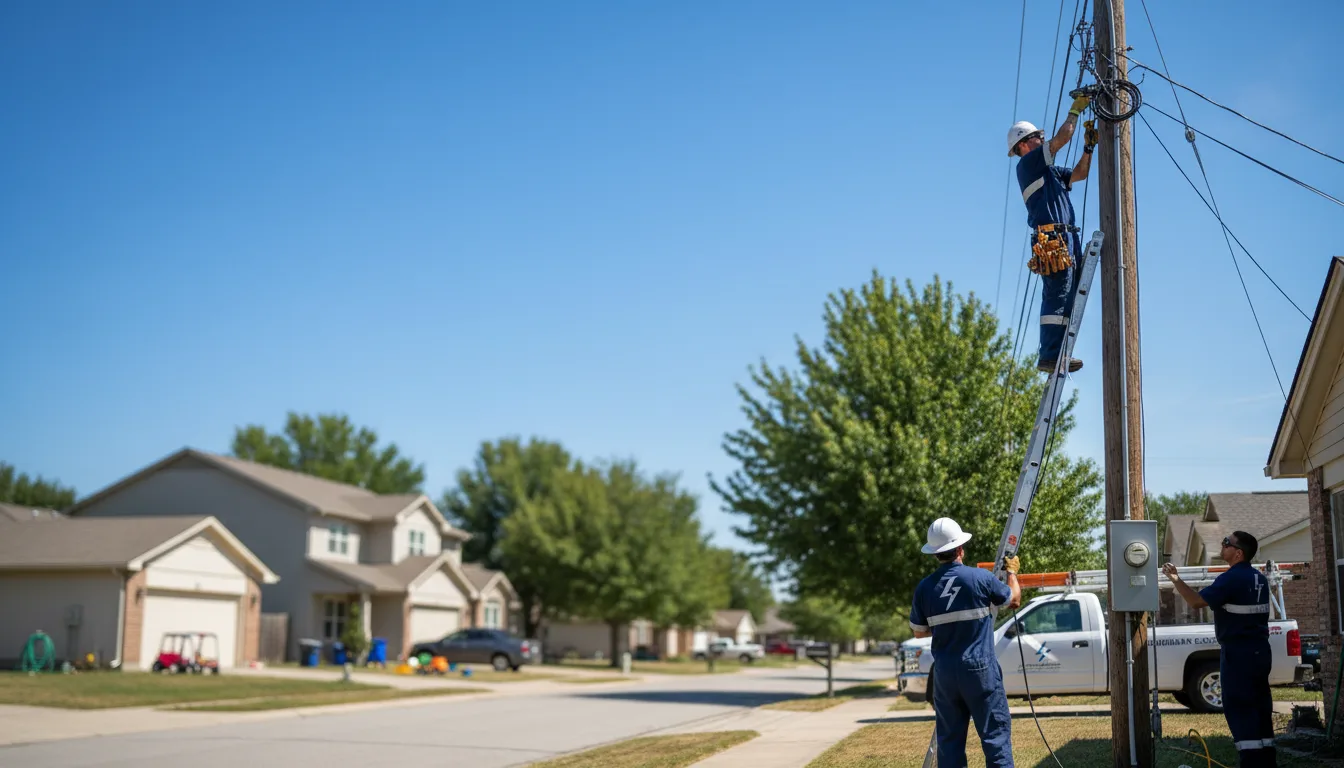 Residential electrician providing installation services in Muse, PA